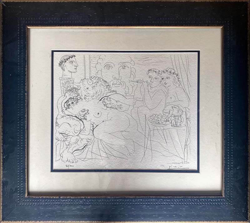 Pablo Picasso (Spanish 1881-1973) Lithograph Limited edition of 300 with Museum Stamp (1 of 1)