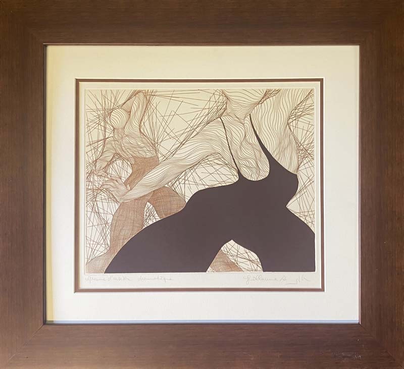Guillaume Azoulay (French 1949) Original Etching Limited Edition: Guillaume Azoulay (French 1949) Original Etching Limited EditionLimited Edition Etching by Azoulay. Hand signed and numbered by the artist. Professionally framed Approx 30 x 24 inches. Custom framed. 