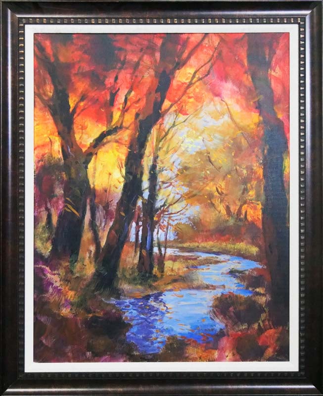 Michael Schofield (American 1947) Original canvas Landscape: by Michael Schofield (American 1947) Original Painting on canvas. Hand signed by the artist. Approx 30 x40 inches. One-of-a-kind original. Includes certificate Custom framed. This work was purchased d
