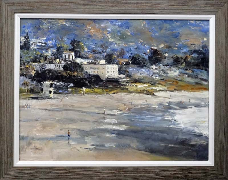 Jorn Fox (American 1954) Original Painting on canvas: Original Painting on canvas. Approx 30 x 40 inches image. Hand signed by the artist Jorn Fox (American 1954) Custom Framed. Includes Certificate of Authenticity. This work was purchased directly from 