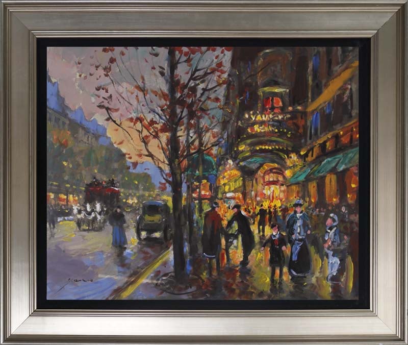 Michael Schofield (American 1947) Hand Embellished Painting on canvas: Michael Schofield (American 1947) Hand Embellished Painting oil painting on canvas by Michael Schofield Hand signed by the artist approx 20 x 16 inches image size Custom framed and includes certificat