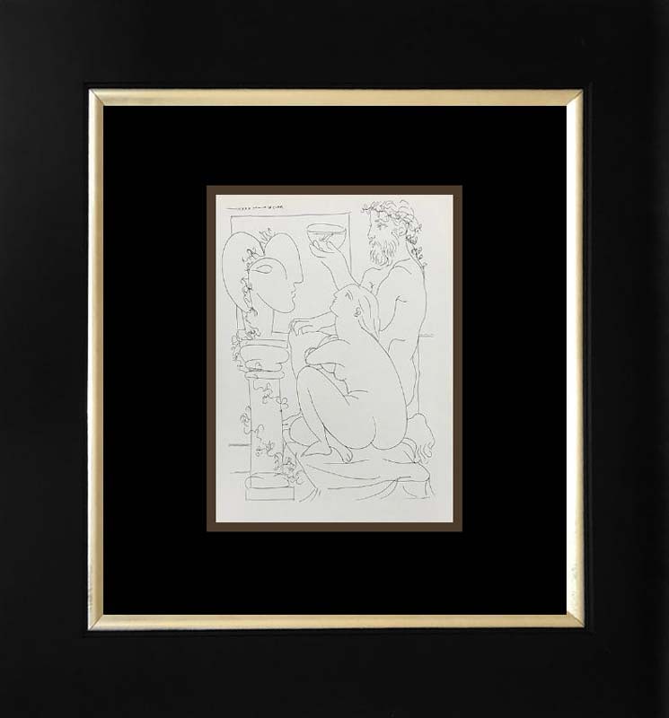 Pablo Picasso (Spanish 1881-1973) lithograph printed in Paris on velin d'arches paper from the: Pablo Picasso (Spanish 1881-1973) lithograph printed in Paris on velin d'arches paper from the Vollard Collection 1956Pablo Picasso lithograph printed in Paris from the Vollard Collection 1956 Paper s