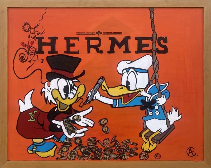 Original oil painting on canvas by Art Chorny Hermes: Original oil painting on canvas by Art Chorny Hermes Approx 40x30 image size inches Hand signed by the artist One of a kind original Includes certificate of authenticity. Purchased directly from artis