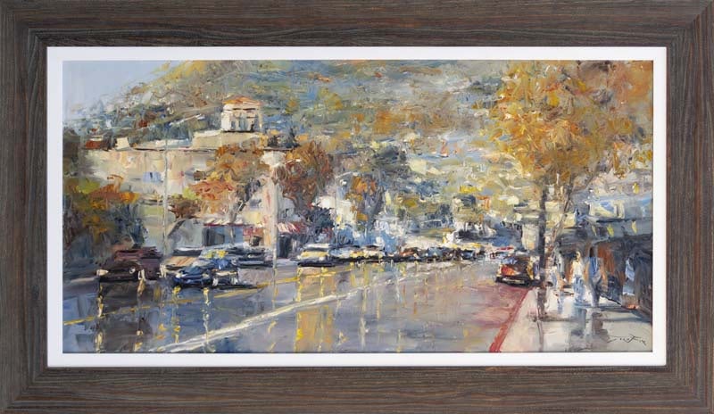 Jorn Fox (American 1954) Original oil painting on canvas by Jorn Fox (American 1954) image size 48: Original oil painting on canvas by Jorn Fox (American 1954) image size 48 x 24 inches. On canvas One-of-a-kind original. Hand signed by the artist. Comes custom framed. Includes certificate. This work
