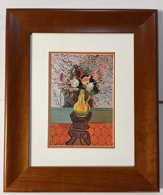 Henri Matisse (French 1869-1954) Color Plate Lithograph from 1970: Henri Matisse (French 1869-1954) Color Plate Lithograph from 1970 Custom framed and includes certificate. Approx 24x20 inches. Art Artwork Artist.
