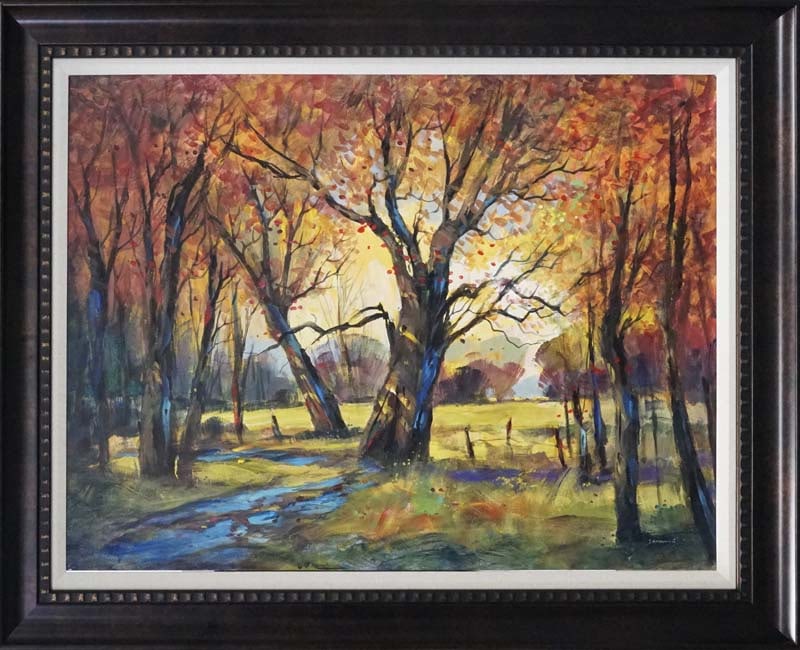 Michael Schofield (American 1947) Original Painting on canvas Landscape: by Michael Schofield (American 1947) Original Painting on canvas. Hand signed by the artist. One of a kind original Approx 30 x 40 inches. Includes certificate of authenticity. Custom Framed This work