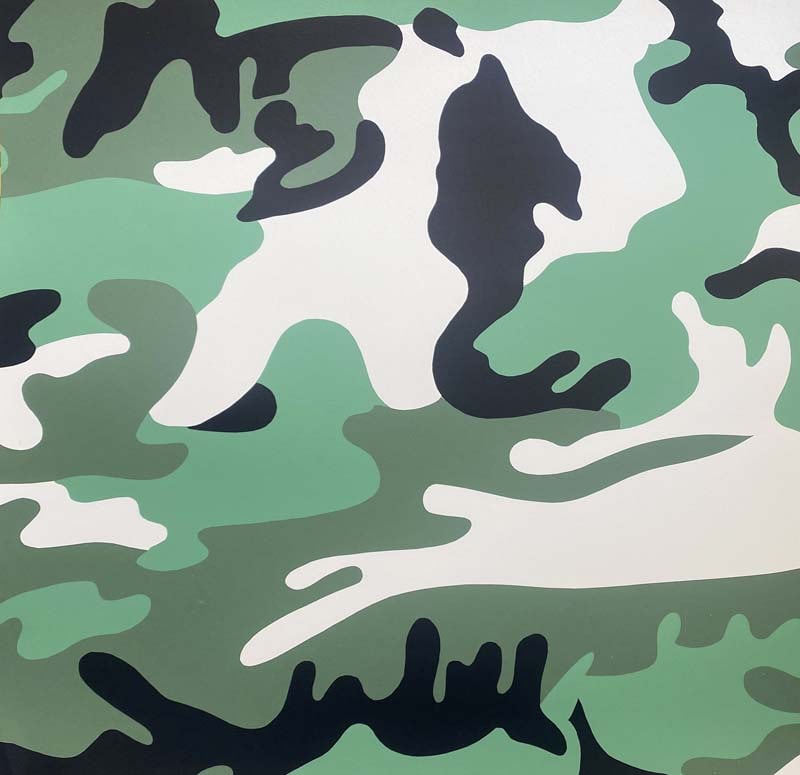 Andy Warhol (American, 1928-1987) Camouflage Screenprint from 1987 Serigraph (1 of 1)