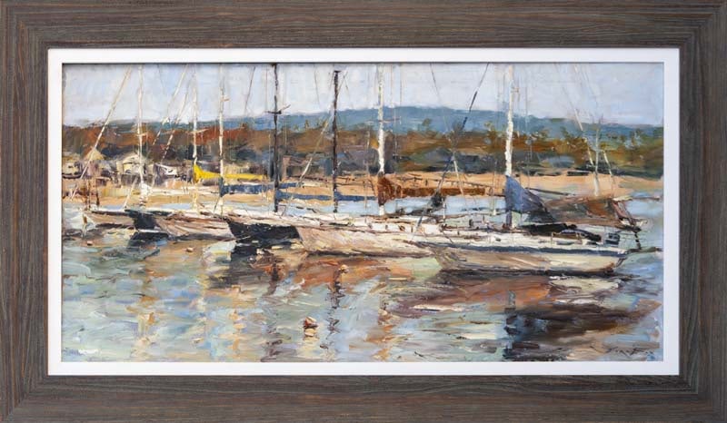 Jorn Fox (American 1954) Original oil painting on canvas by Jorn Fox (American 1954) image size 48: Original oil painting on canvas by Jorn Fox (American 1954) image size 48 x 24 inches. On canvas One of a kind original Hand signed by the artist. Comes custom framed Includes certificate. This work w