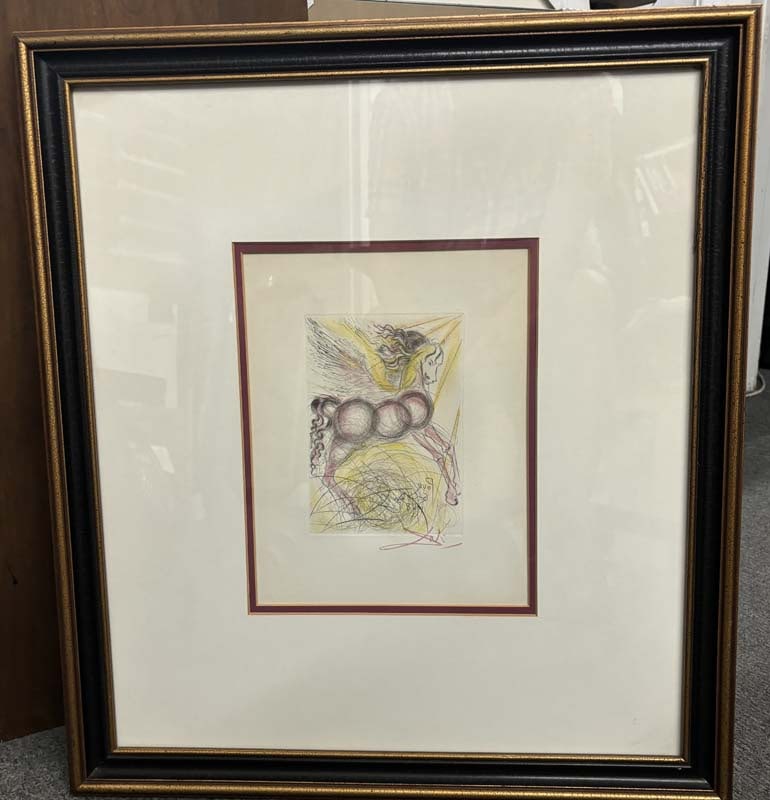 Salvador Dali Original colored etching Limited Edition (1 of 1)