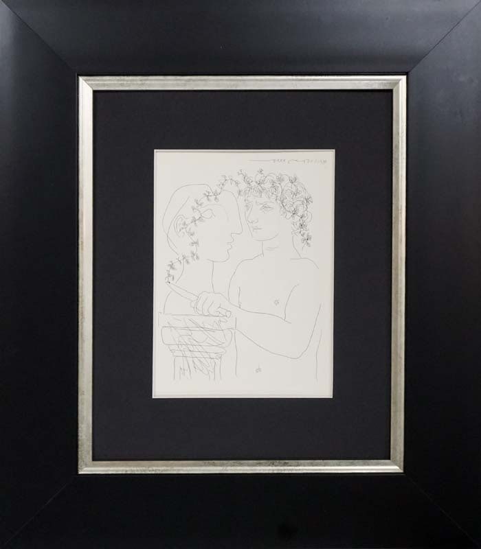 Pablo Picasso (Spanish 1881-1973) Original Lithograph 1956 Vollard Collection: Pablo Picasso (Spanish 1881-1973) Lithograph from Suite Vollard, 1956. A stunning impression of the original etching. Approx 20 x 24 inches Custom framed and includes certificate Art Artwork Artist.
