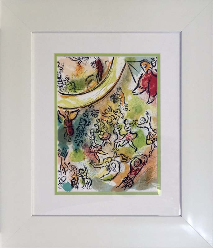 Marc Chagall (Russian-French 1887-1985) Marc Chagall Paris Opera Ceiling Lithograph from 1970: Marc Chagall (Russian-French 1887-1985 Marc Chagall Lithograph. Approx 20x24 inches. Custom framed. Includes Certificate of Authenticity. Art Artwork Artist.