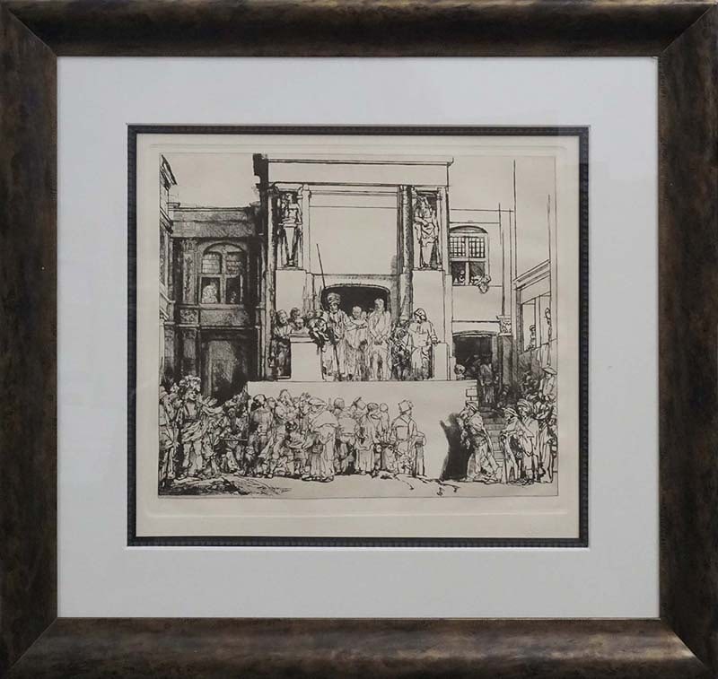 Rembrandt (Dutch, 1606-1669) Christ Presented to the People. B.76. Etching Amand Durand (1831-1905): Rembrandt (Dutch, 1606-1669) Christ Presented to the People. B.76. Etching from the original copper plates created by Amand Durand (1831-1905) Custom Framed and includes documentation. Approx 28x26