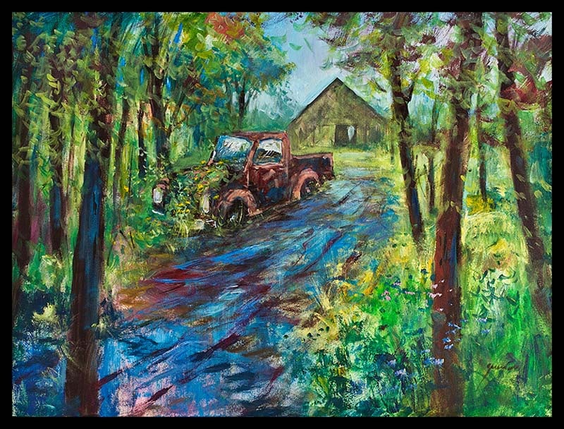 Michael Schofield (American 1947) Canvas. Original painting on canvas: Michael Schofield (American 1947) Original Landscape on canvas. Hand signed by the artist. Approx 36 x 48inches. Includes certificate of authenticity. Custom framed. This work was purchased directly