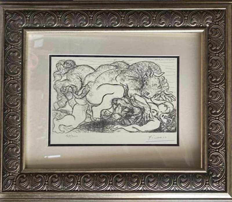 Pablo Picasso (Spanish 1881-1973) Lithograph from 1990 Suite Vollard. Authorized by the Picasso: Pablo Picasso (Spanish 1881-1973) Lithograph from 1990 Suite Vollard. Authorized by the Picasso Family.Pablo Picasso Lithograph from 1990-1992 Suite Vollard. Authorized by the Picasso Family. Each