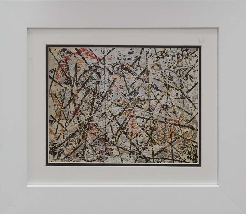Jackson Pollock (American 1912-1956) Color Plate Lithograph: Jackson Pollock (American 1912-1956) Color Plate Lithograph from 1970. Approx 24x20 inches. Custom framed. Includes Certificate of Authenticity. Art Artwork Artist.