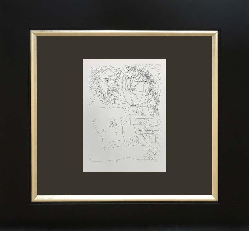 Pablo Picasso (Spanish 1881-1973) Lithograph printed in Paris on velin d'arches paper from the: Pablo Picasso (Spanish 1881-1973) Lithograph printed in Paris on velin d'arches paper from the Vollard CollectionPablo Picasso lithograph printed in Paris from the Vollard Collection 1956 Paper size 1