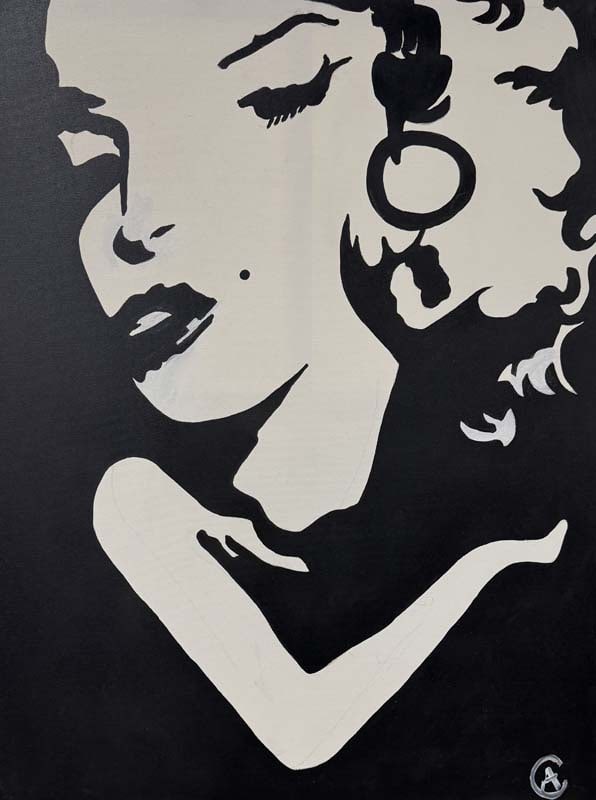 Art Chorny. Marilyn. Original Painting. 40x30 inches.: Art Chorny. Marilyn. Original Painting. 40x30 inches. One of a kind original Hand signed by the artist. Includes certificate of authenticity. This comes framed. Art Artwork Artist.