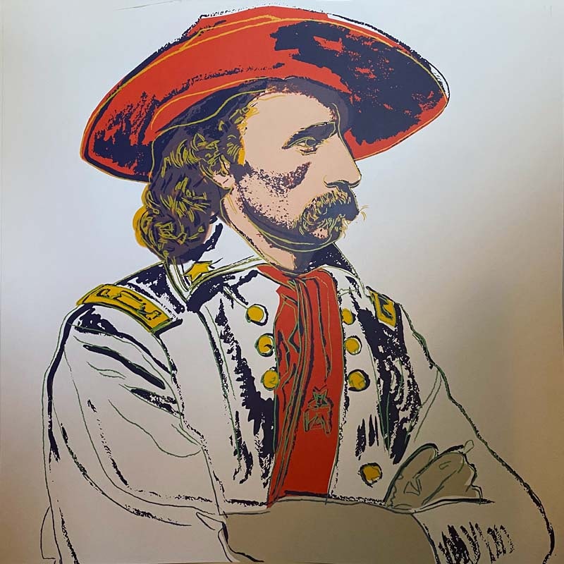 Andy Warhol (American, 1928-1987) Screenprint General Custer 1986 from the Cowboys and Indians Suite (1 of 1)