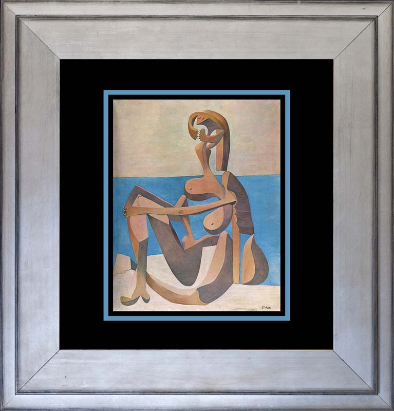 Pablo Picasso (Spanish 1881-1973) Color Plate Lithograph: Pablo Picasso (Spanish 1881-1973) Color Plate LithographPablo Picasso 1966 Lithograph. Approx 24x20 inches. Includes certificate. Custom framed. Art Artwork Artist.