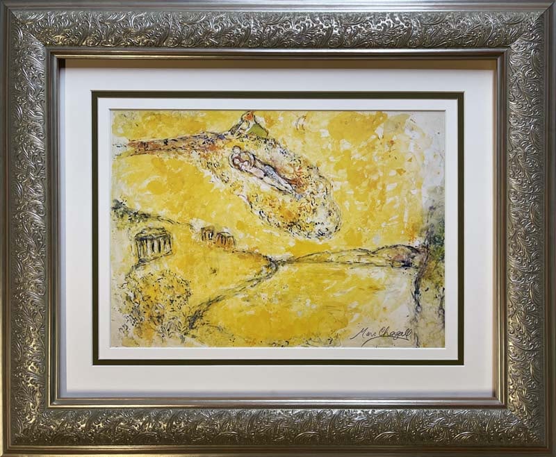 Marc Chagall (Russian-French 1887-1985) Lithograph from 1975 Hand signed (1 of 1)