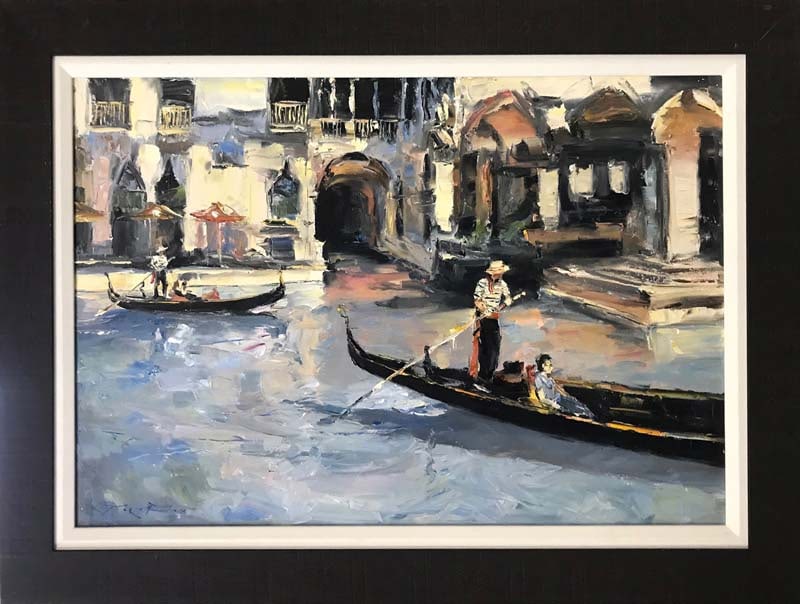 Jorn Fox (American 1954) Original Painting on canvas by Jorn Fox: Original Painting on canvas. Approx 30x40 inches. One-of-a-kind original. Hand signed by the artist Jorn Fox (American 1954) Custom Framed. Includes Certificate of Authenticity. This work was purchase