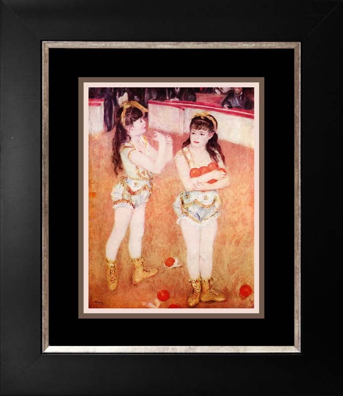 Pierre Renoir (French 1841-1919) color plate Lithograph over 60 years ago: Renoir (French 1841-1919) color plate lithograph over 60 years old. From 1970. Approx 20x22 inches. Custom framed. Includes certificate. Art Artwork Artist.