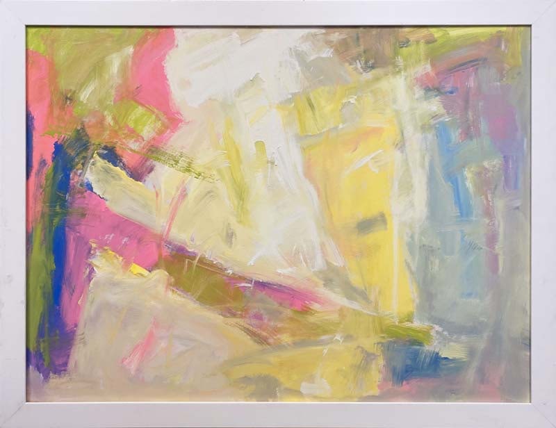 Michael Schofield (American 1947) Original oil painting on canvas Abstract by Michael Schofield: Michael Schofield (American 1947) Original Painting on canvas by Michael Schofield Hand signed by the artist. On canvas Approx 40 x 30 inches One of a kind original image size Custom framed and includ