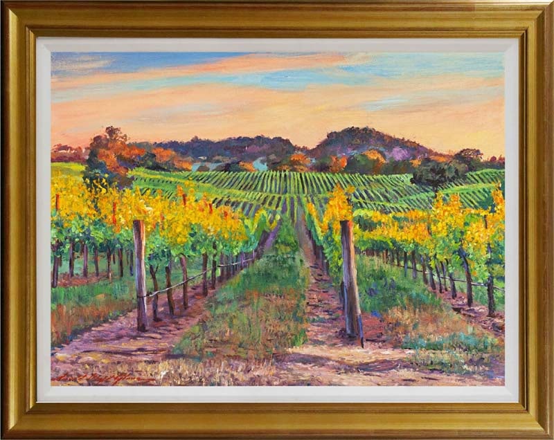 David Lloyd Glover (American 1949) Original Mixed Media Painting on canvas by David Lloyd Glover: Original Mixed Media Painting on canvas by David Lloyd Glover 18 x 24 inches image size. Custom framed. Includes certificate. Hand signed by the artist. One-of-a-kind original. This work was