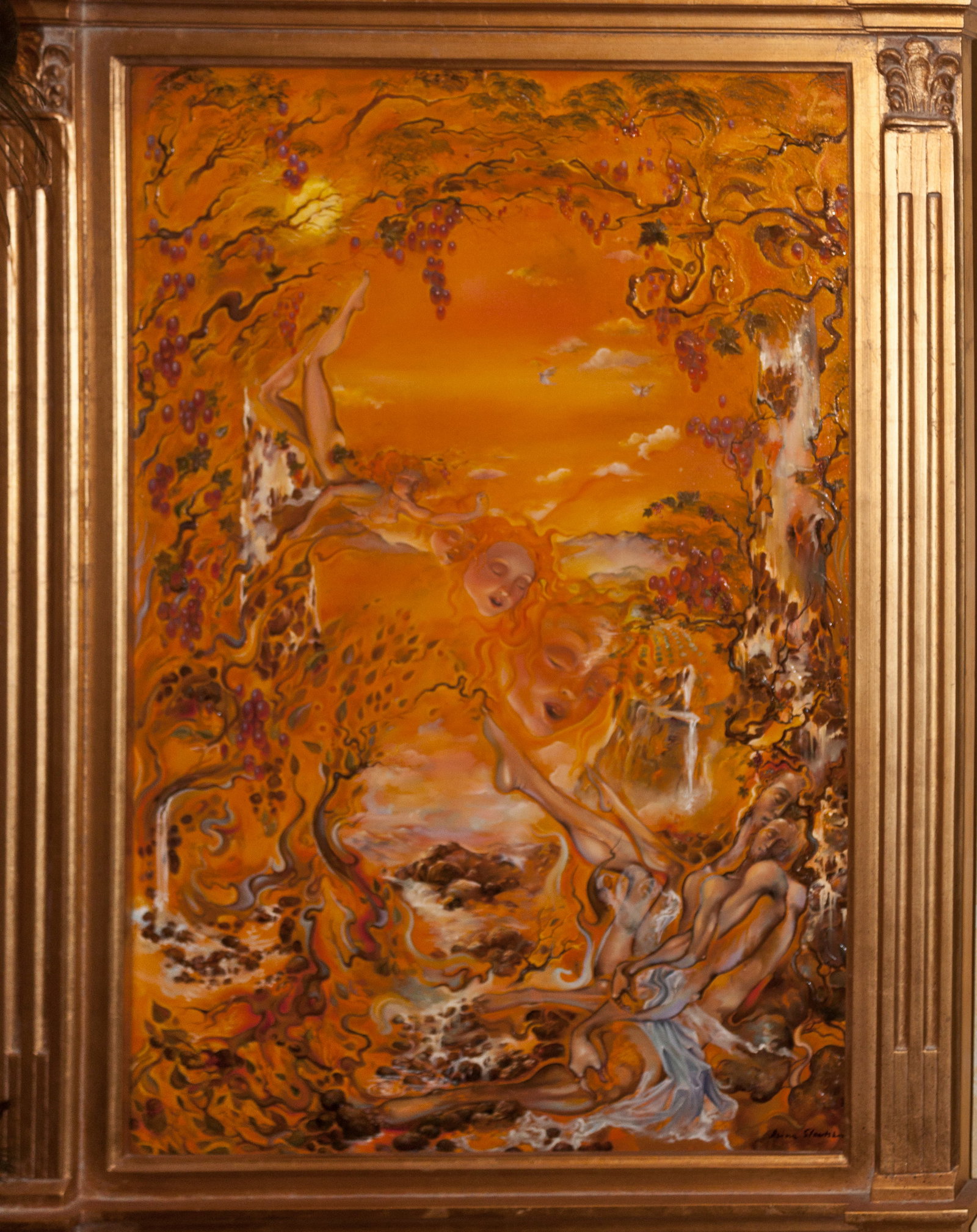 Songs of Solomon Mixed media original painting by Arina: Mixed media Original Painting on canvas by Arina. Hand signed by the artist. Approx 24x30 inches. Includes certificate of authenticity. This work was purchased directly from the artist. Art Artwork Ar