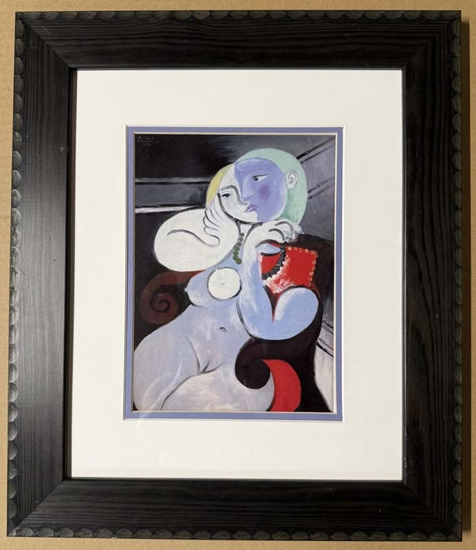 Pablo Picasso (Spanish 1881-1973) Color Plate Lithograph: Pablo Picasso (Spanish 1881-1973) Color Plate lithograph from 1961 Paris. Image size 16 x 10 inches. Approx. 24 x 20 inches overall. Custom framed Includes documentation. Art Artwork Artist.