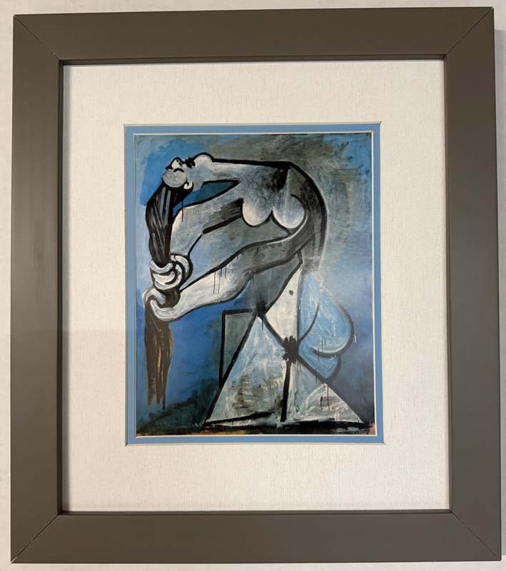Pablo Picasso (Spanish 1881-1973) Color Plate Lithograph: Pablo Picasso (Spanish 1881-1973) Color Plate lithograph from 1961 Paris. Image size 16 x 10 inches. Approx. 24 x 20 inches overall. Custom framed Includes documentation. Art Artwork Artist.