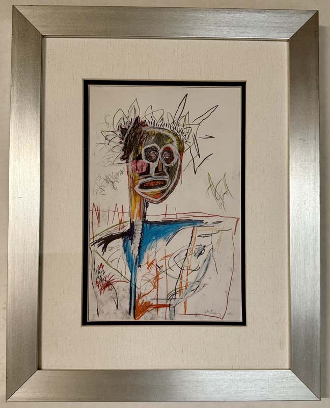 Jean Michel Basquiat color plate lithograph: Jean Michel Basquiat color plate lithograph