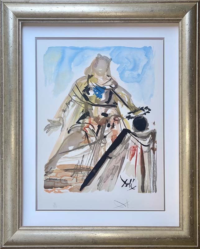 Salvador Dali (Spanish 1904-1989) On Voit Cette Reine 1979. Lithograph Limited Edition Hand signed (1 of 1)