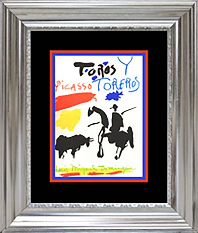 Pablo Picasso (Spanish 1881-1973) Lithograph: Color Plate Lithograph Pablo Picasso (Spanish 1881-1973) Printed in 1968 by Mourlot Press. Custom framed Includes documentation Approx 24x20 inches. Art Artwork Artist.