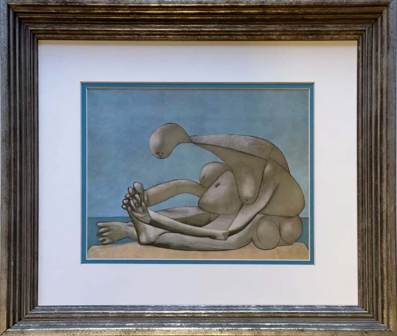 Pablo Picasso (Spanish 1881-1973) Color Plate Lithograph from 1954: Pablo Picasso (Spanish 1881-1973) Color Plate Lithograph from 1954 Approx 24x20 inches Custom framed and includes certificate. Art Artwork Artist.