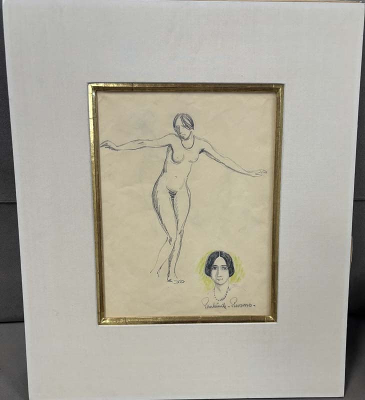 Paul Emile Pissarro crayon pastel niue et portrait Original: Paul Emile Pissarro crayon pastel niue et portrait OriginalPaul Emile Pissarro crayon pastel nude et portrait Original Approx 14x10 inches image size Includes documentation Art Artwork Artist.
