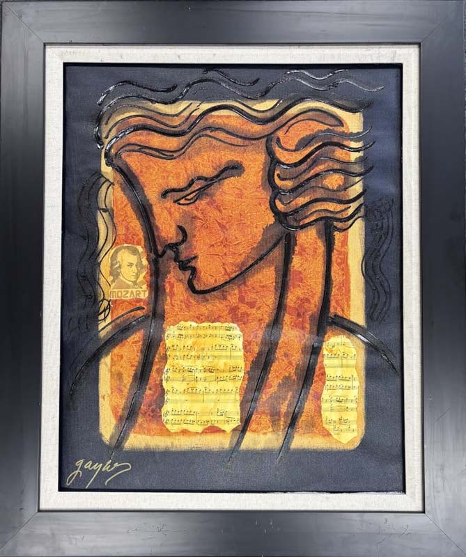 Gaylord Soli (American 1939) Original Painting on canvas by Gaylord Soli: Gaylord Soli (American 1939) - Original acrylic on canvas One of a kind. Hand signed by the artist. Approx. 30x24 inches image size. Includes Certificate of Authenticity. Custom framed. This work was