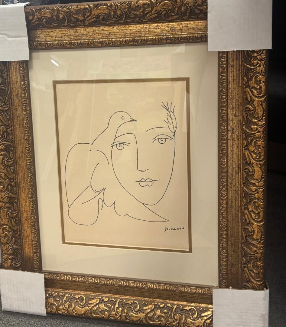 Pablo Picasso (Spanish 1881-1973) Lithograph from 1970: Pablo Picasso Lithograph from 1970 Approx 16x14 inches