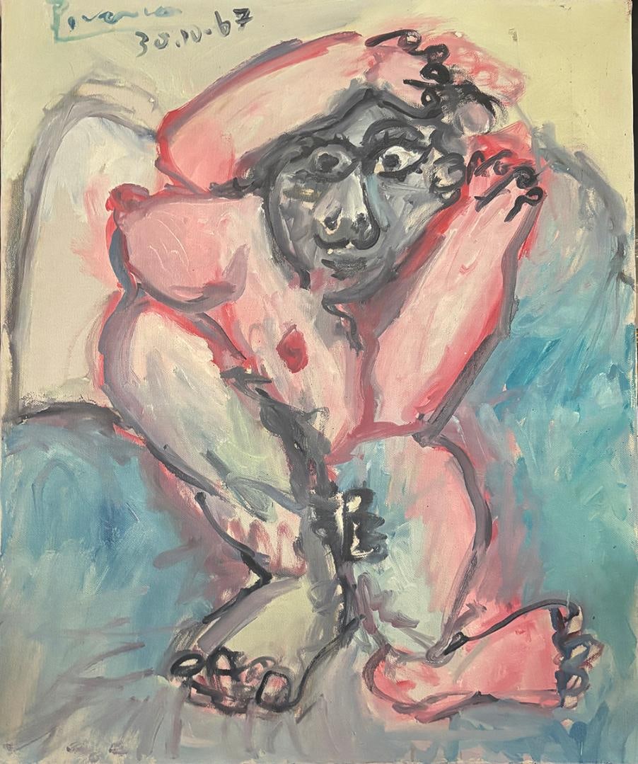 Oil painting on canvas attributed to Pablo Picasso (1 of 1)