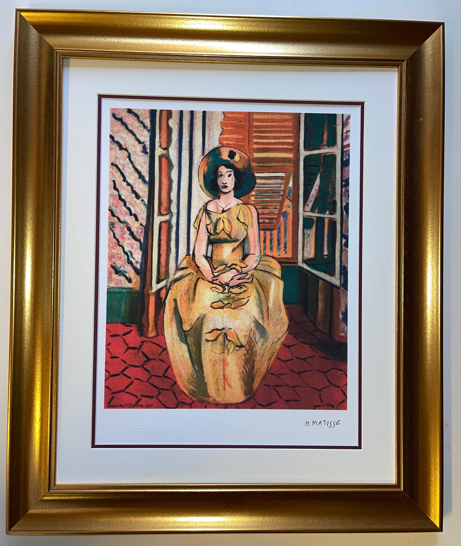 Henri Matisse (French 1869-1954) Collection Domaine Edition: Henri Matisse (French 1869-1954) Collection Domaine EditionHenri Matisse Collection Domaine Edition Approx 22x18 inches Includes certificate Custom framed Art Artwork Artist.