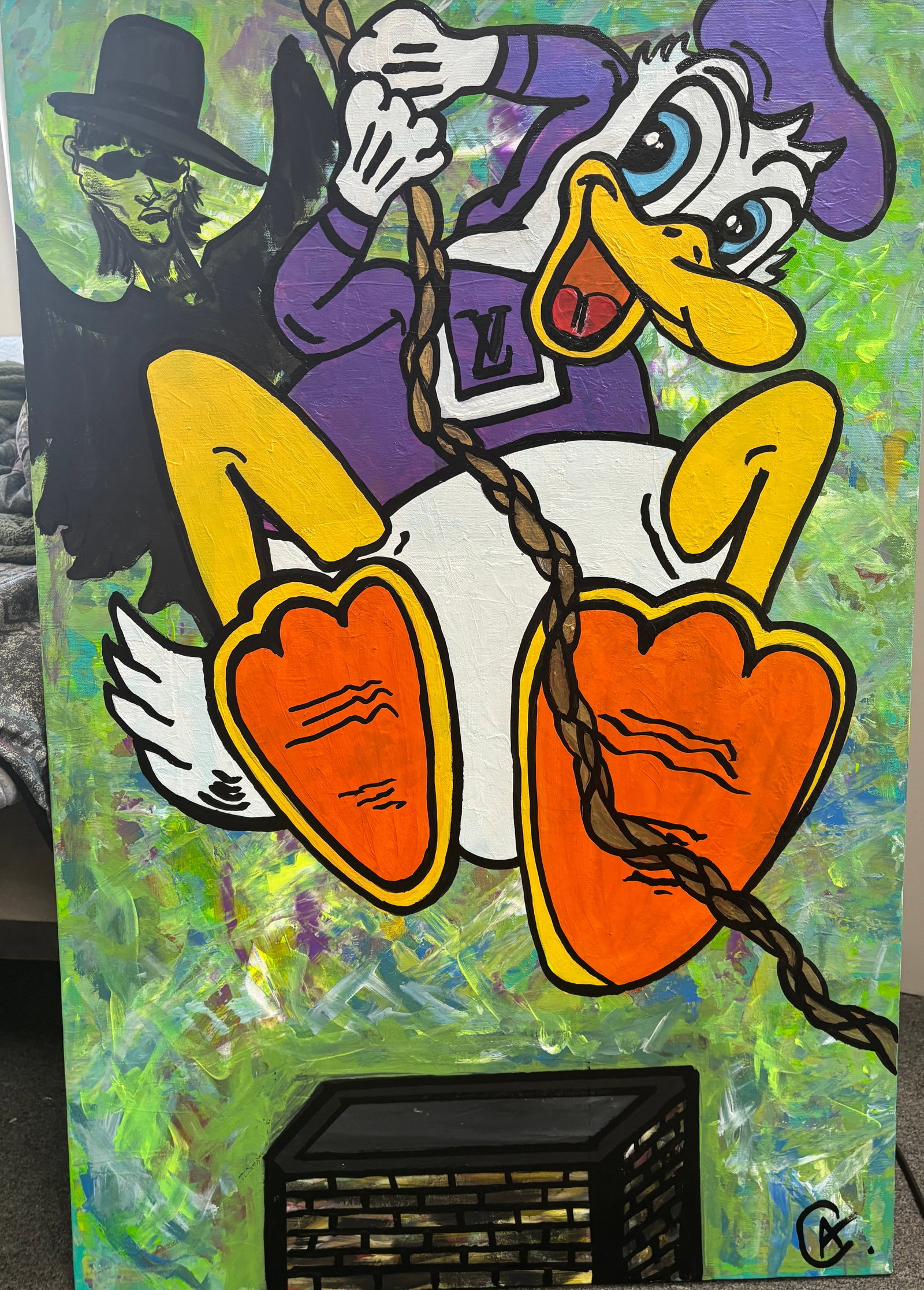 Original Mixed Media Painting on canvas by Art Chorny: Original Painting on canvas by Art Chorny Approx 30x24 inches One of a kind original Hand signed by the Artist and includes certificate of authenticity. This comes framed. Art Artwork Artist.