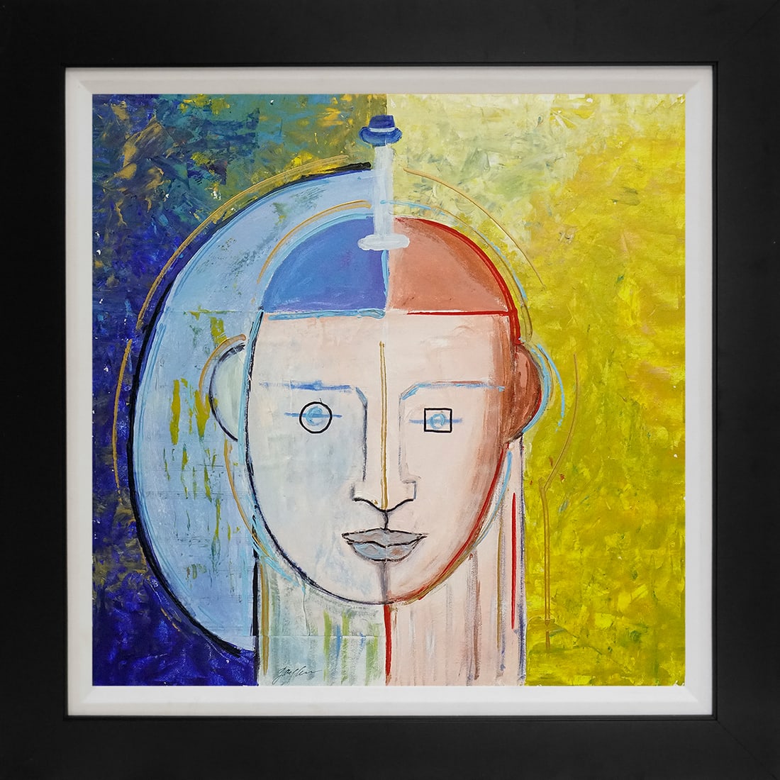 Gaylord Soli (American 1939) Original Painting on canvas: Gaylord Soli (American 1939) Original oil on canvas.Hand signed by the artist. 30x30 custom framed inches. Includes certificate of authenticity. Custom framed and includes certificate This work was pu