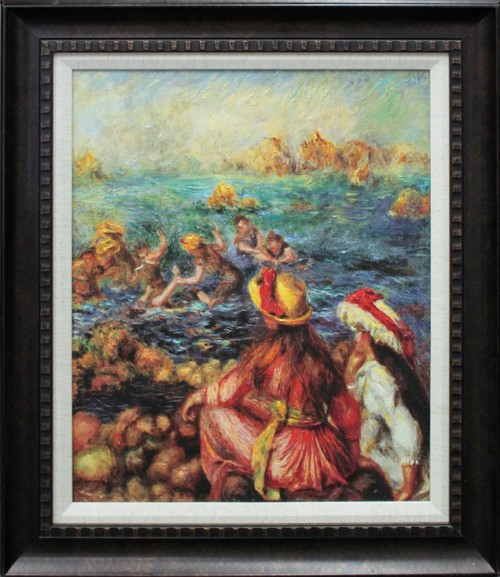 Pierre Renoir (French 1841-1919) Pierre Renoir Hand Embellished Painting ink on canvas limited (1 of 1)