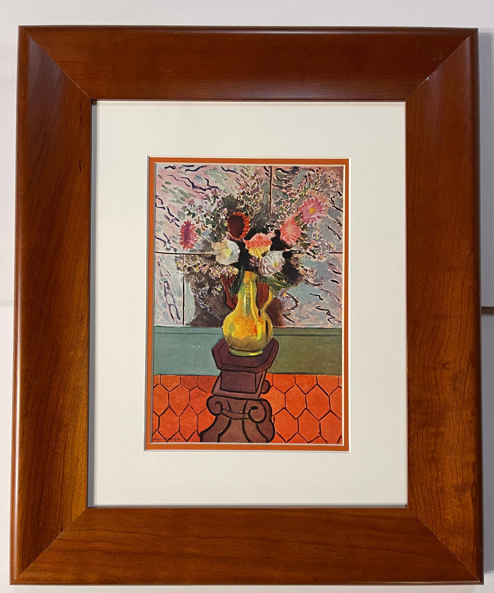 Henri Matisse (French 1869-1954) Color Plate Lithograph from 1970: Henri Matisse (French 1869-1954) Color Plate Lithograph from 1970 Custom framed and includes certificate. Approx 24x20 inches. Art Artwork Artist.