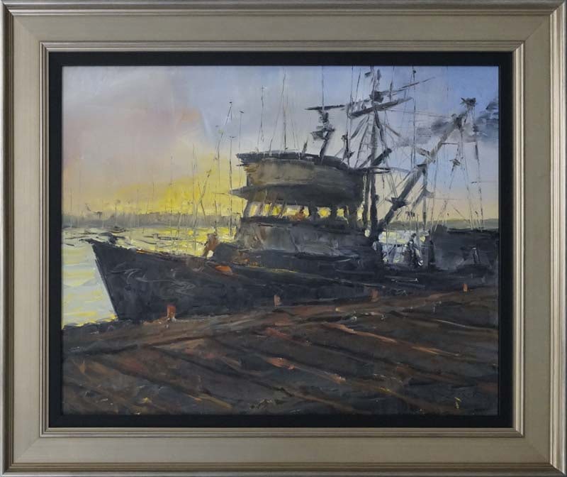 Jorn Fox (American 1954) Original Painting on canvas by Jorn Fox (American 1957): Original Painting on canvas by Jorn Fox (American 1957)Jorn Fox Original on canvas Approx 30x40. One of a kind original. Hand signed by the artist Jorn Fox. Custom Framed. Includes certificate of auth