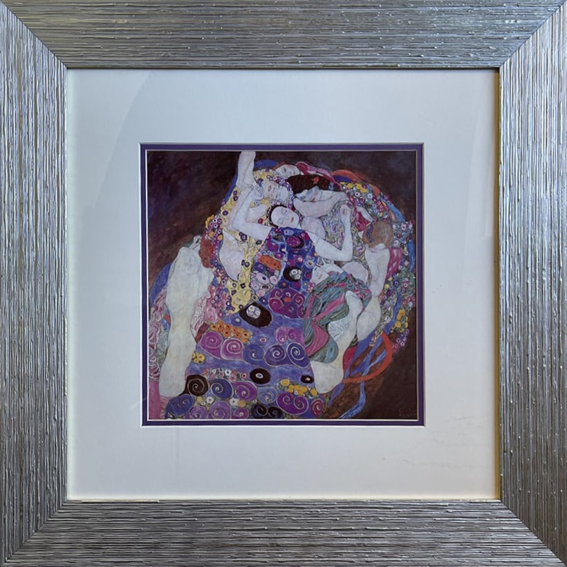 Gustav Klimt (Austrian 1862-1918) color plate lithograph after Klimt: Gustav Klimt (Austrian 1862-1918) Color Plate Lithograph 1970. Approx 20x18 inches. Custom framed. Includes certificate. Art Artwork Artist.