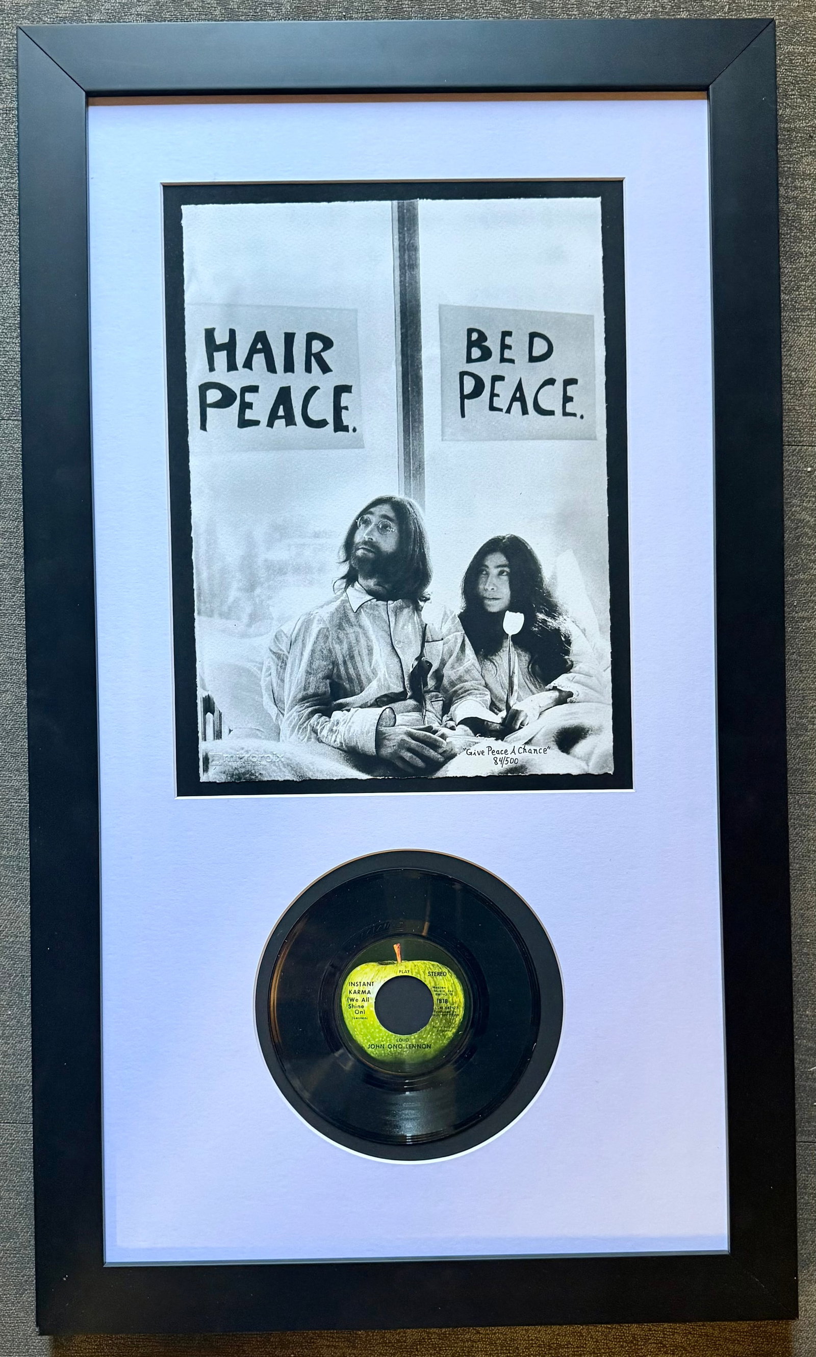 John Lennon and Yoko Ono lithograph: John Lennon and Yoko Ono lithograph