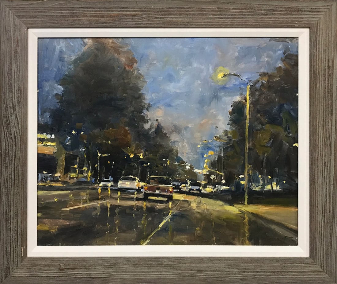 Jorn Fox (American 1954) Original Painting on canvas landscape: Original oil painting on canvas by Jorn Fox (American 1954) image size 30 x 24 inches. On canvas - One of a kind original Hand signed by the artist. Comes custom framed. Includes certificate. This wor