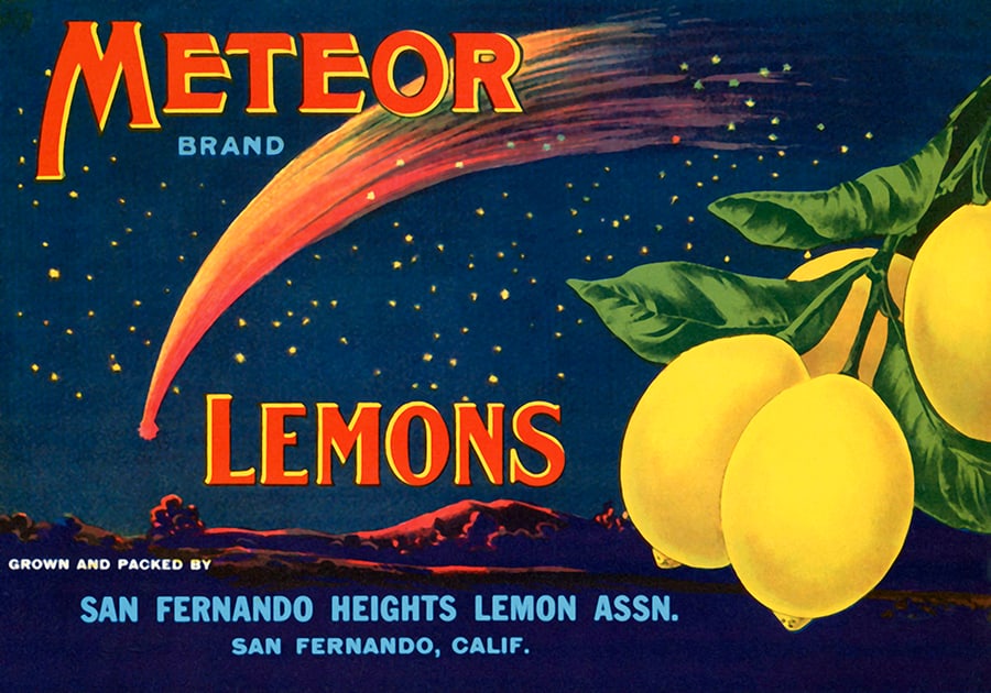 Lemons lithograph poster (1 of 1)