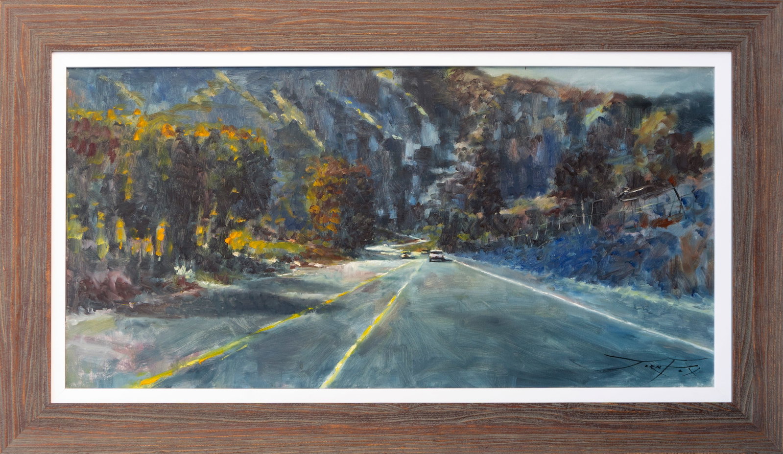 Jorn Fox (American 1954) Original oil painting on canvas by Jorn Fox (American 1954) image size 48: Original oil painting on canvas by Jorn Fox (American 1954) image size 48 x 24 inches. On canvas One of a kind original Hand signed by the artist. Comes custom framed. Includes certificate. This work 